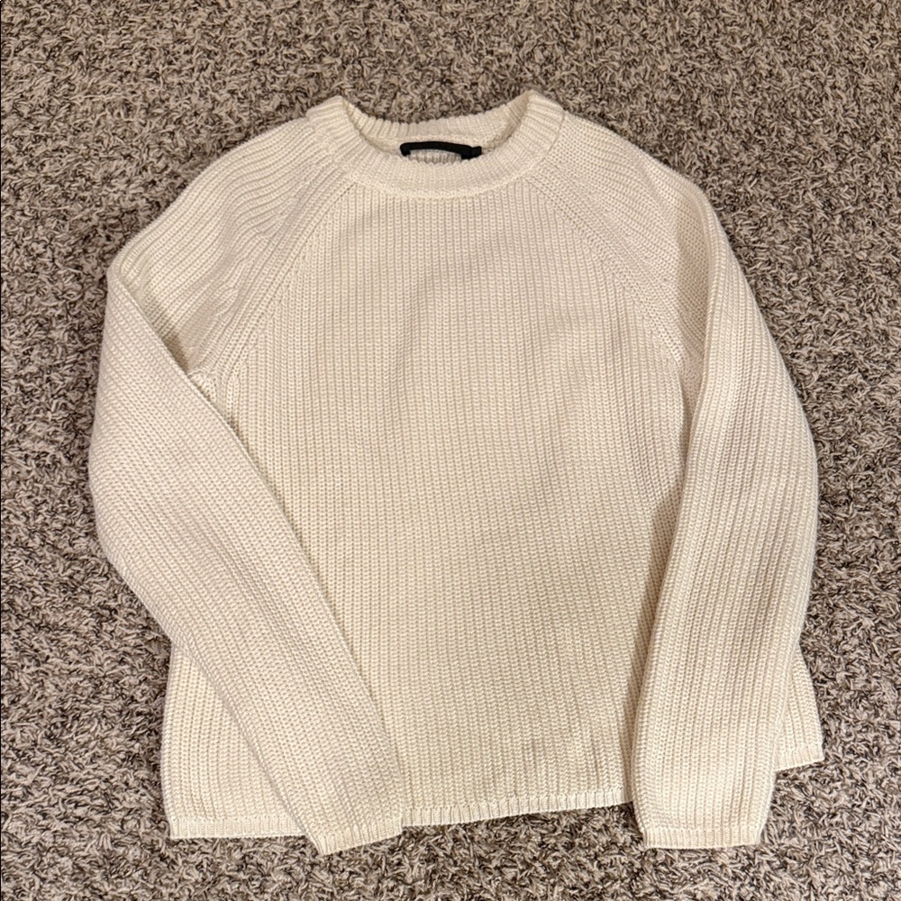 Jenni Kayne Ivory Knit Crew Neck Sweater
